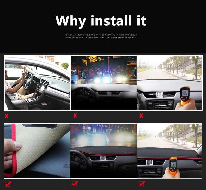 Приборной панели автомобиля Избегайте свет Pad инструмент платформы крышка коврики ковры для Skoda Octavia A7 аксессуары