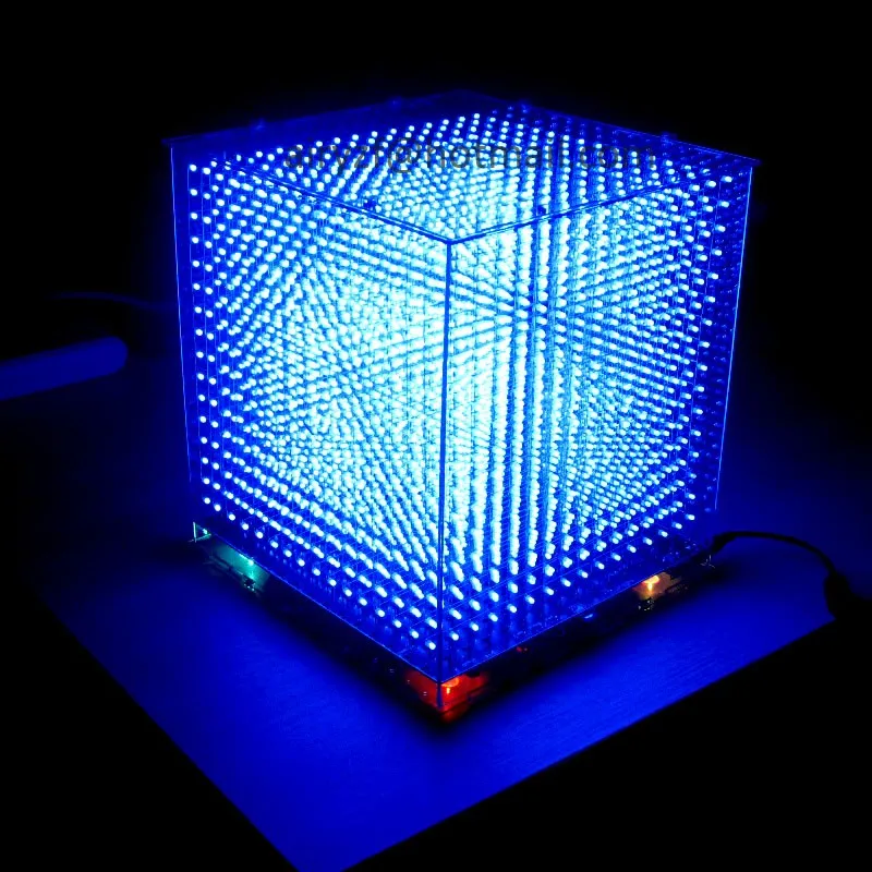 Новые 3D 4X4X4 RGB куб kit Полноцветный Светодиодный дисплей Электронный DIY Kit/Младший 4*4*4 поддержка Audrio высокое качество