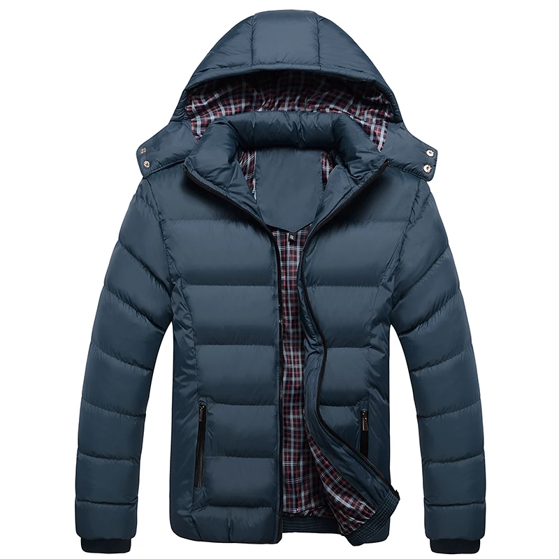 Новая зимняя мужская куртка, мужская куртка, пальто, теплая Модная Толстая Теплая мужская парка, Повседневная брендовая парка, мужские пальто