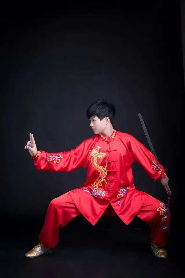 Wushu taichi одежда тайцзи changquan Униформа боевые искусства соревнования вышитые