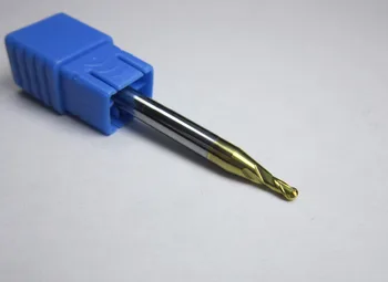 

wholesale 10PCS radius 1.0 diameter 2mm HRC58 R1.0 Tungsten Carbide Ball Nose End Mill CNC milling cutter for steel <HRC60