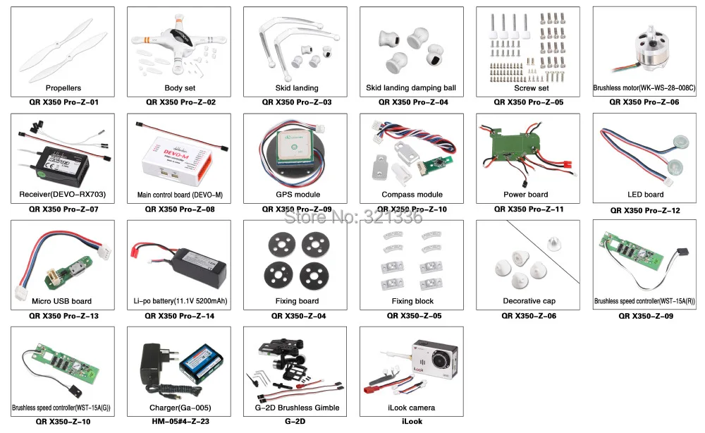 QR X350 PRO spare parts list.jpg