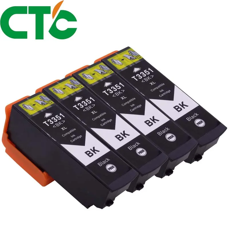 

4 Pack 33XL T3351 T3361 Compatible ink cartridge for INK XP-530 XP-630 XP-830 XP-635 XP-540 XP-640 XP-645 for Europe printer