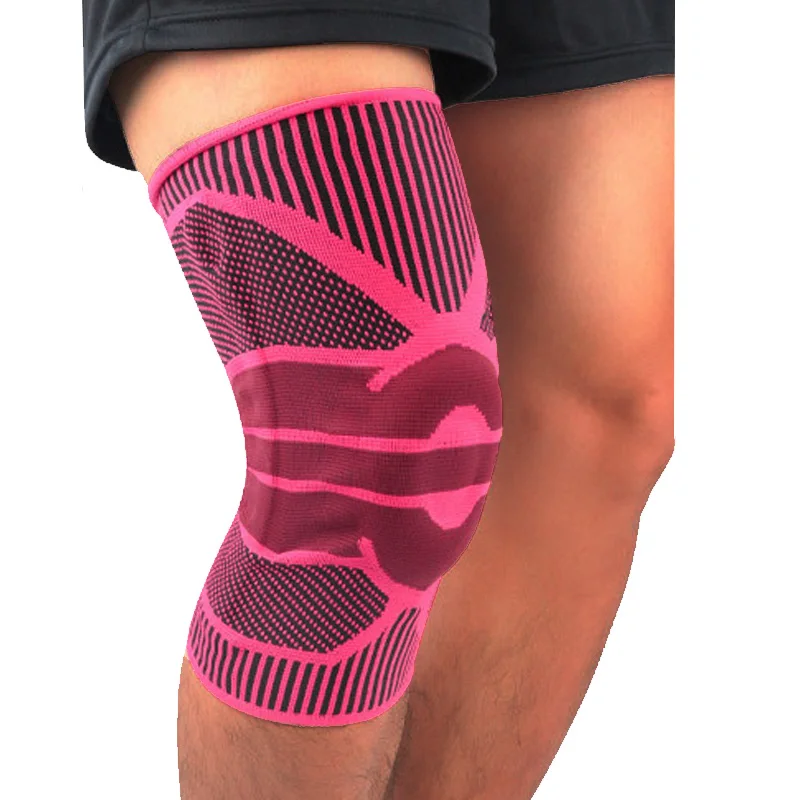 

1piece Silicone Knee Sleeve Pads Supports Brace Volleyball Basketball Meniscus Patella Protectors Sports Safety Kneepads