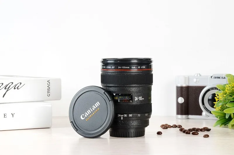 

Creative Lens Emulation Camera Mug Cup Beer Cup Wine Cup Caniam SLR Camera Lens Cup 480ML