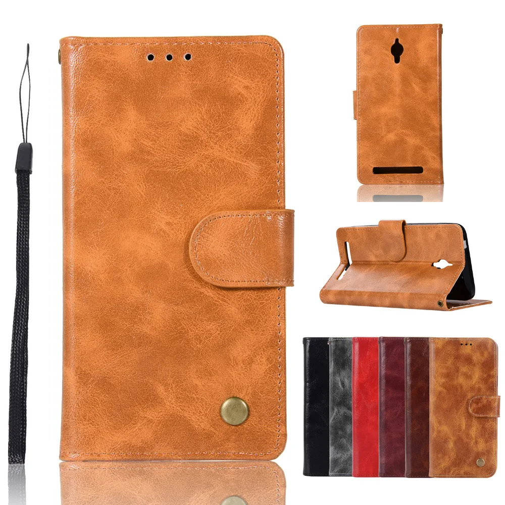 For Asus ZenFone Go ZC500TG flip case wallet leather cover For Asus ...