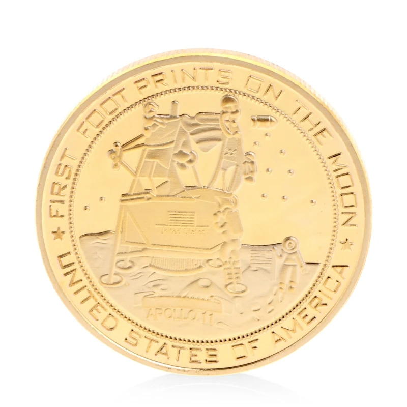 Apollo Commemorative Coins Copper Collection Gifts Souveniors Memory Zinc Alloy