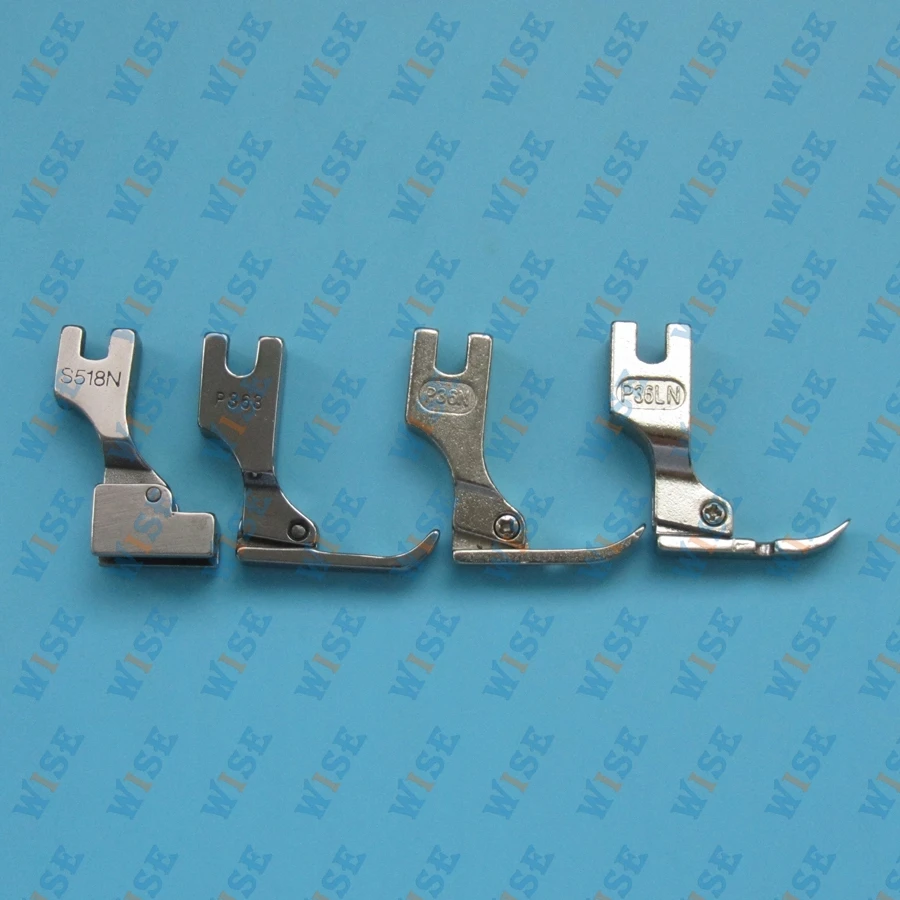 Metal INDUSTRIAL Sewing Machine ZIPPER FOOT Presser Foot - SET OF 4 PCS