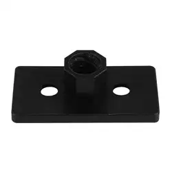 T8 2 мм Шаг т резьба черная металлическая гайка пластина для 8 мм свинцовый резьбовой стержень для Openbuilds 3d принтер запчасти аксессуары