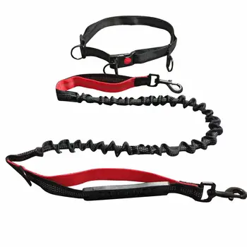 

Multifunctional Elastic Waist Dog Belt Reflective Pull Dog Leash Rope Stretch Dog Rope (damping Traction Rope + Collar) 2 Sets