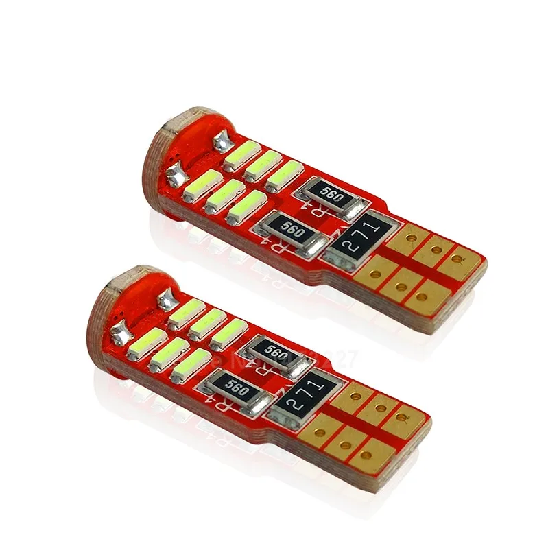 2Pcs Brand New Canbus Error Free T10 W5W 4014 15SMD SMD LED High Power Car Auto Wedge Lights Parking Bulb Lamp DC12V (5)