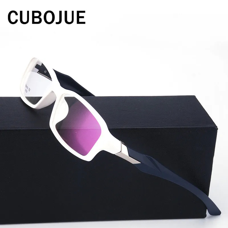 Cubojue(18 г) мужские очки, белая оправа, очки с прозрачными оптическими линзами, очки по рецепту TR90, складные очки для мужчин