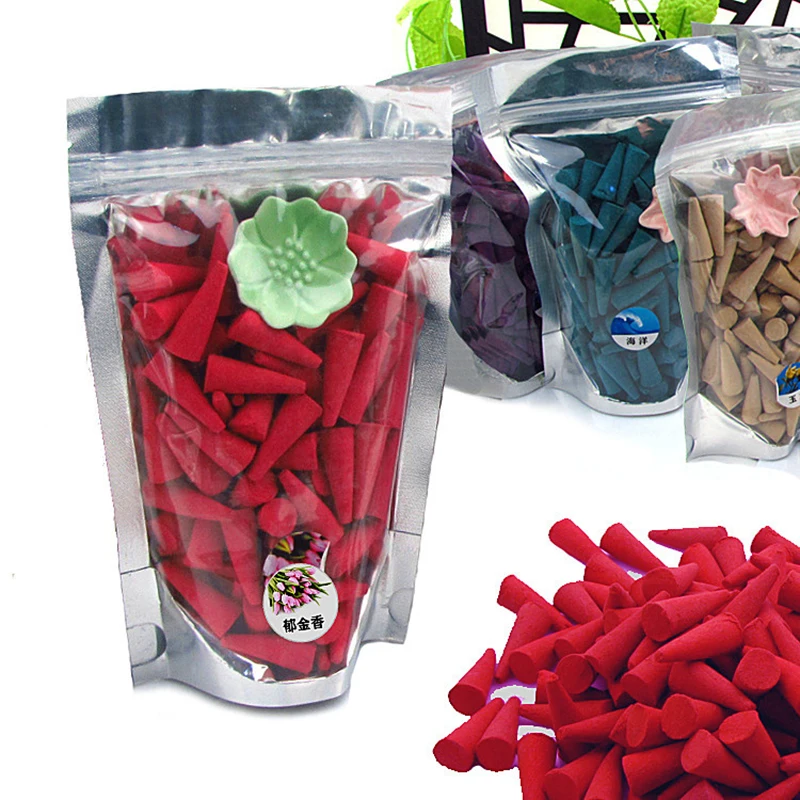 Красочный цветочный набор конус, курильница с подносом аромат Ладан смешанный запах ароматерапия свежий воздух аромат SpiceTSLM2