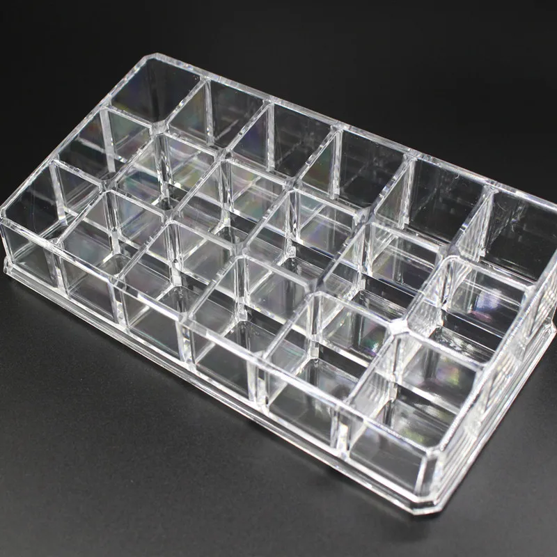 18 Grid Acrylic Cosmetics Box Lipstick Organizer Brush Holder Makeup Storage Nail Polish Corganizer BoxFor Cosmetics (9)
