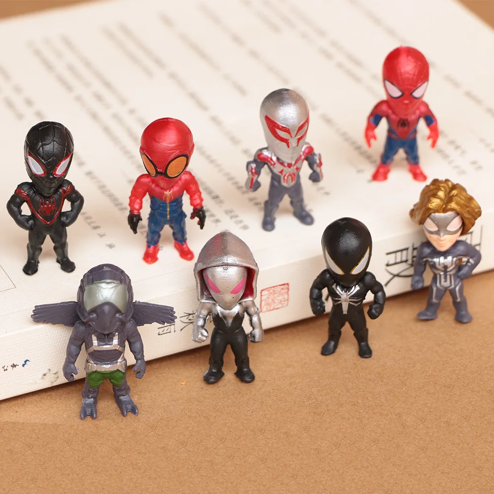 8 Pcs/Lot The Avengers Marvel Superheros Spider Man