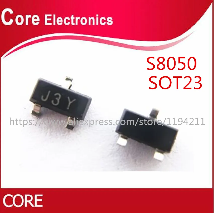 1000PCS SMD S8050 J3Y транзистор NPN SMD СОТ-23