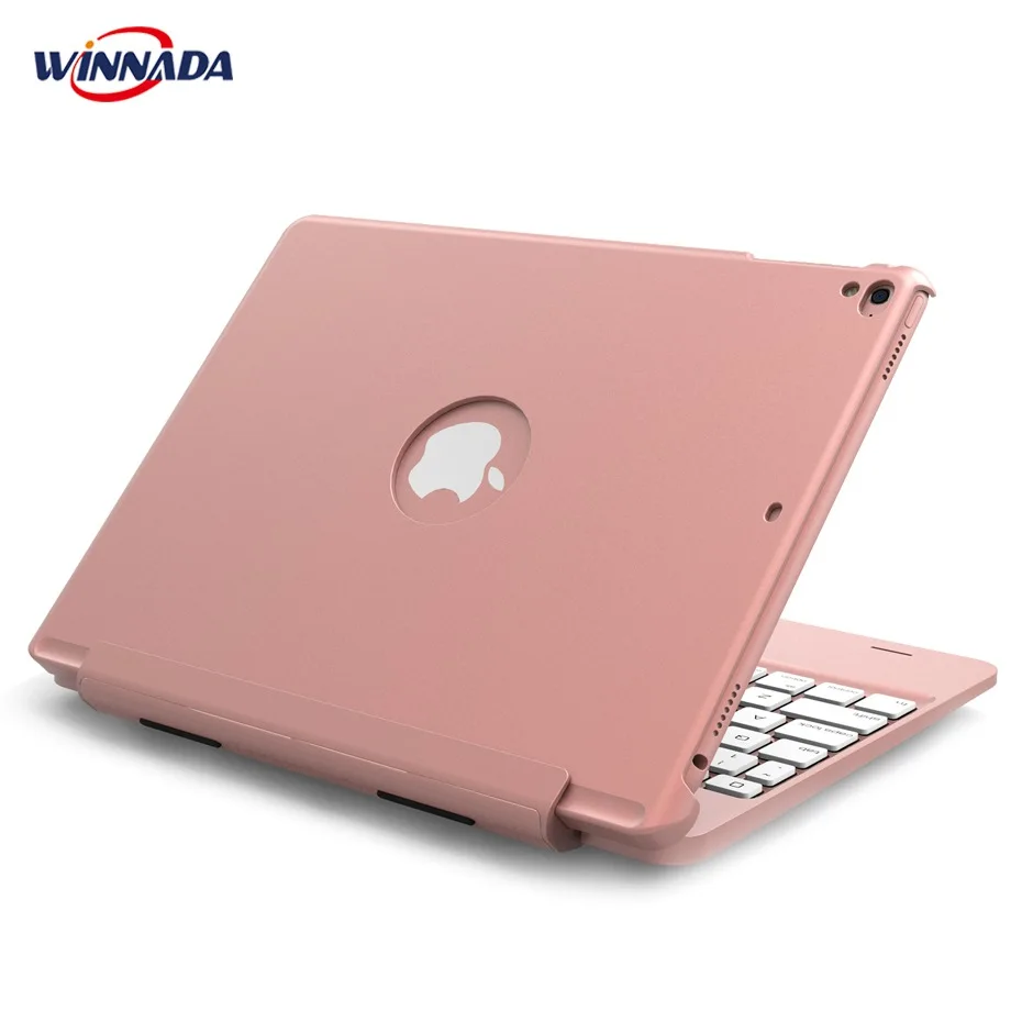 

Case for ipad 2018 / 2017 / air / air 2 / Pro 9.7 inch with Backlit Bluetooth Keyboard full body cover Smart PC Case