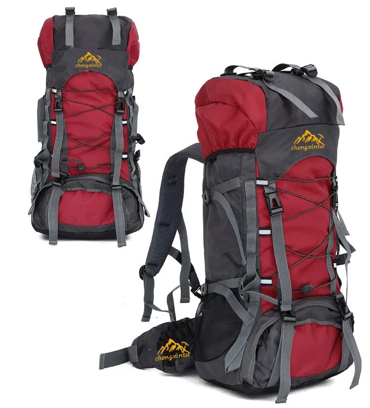 Large 60L Outdoor Backpack Unisex Travel Multi purpose Climbing