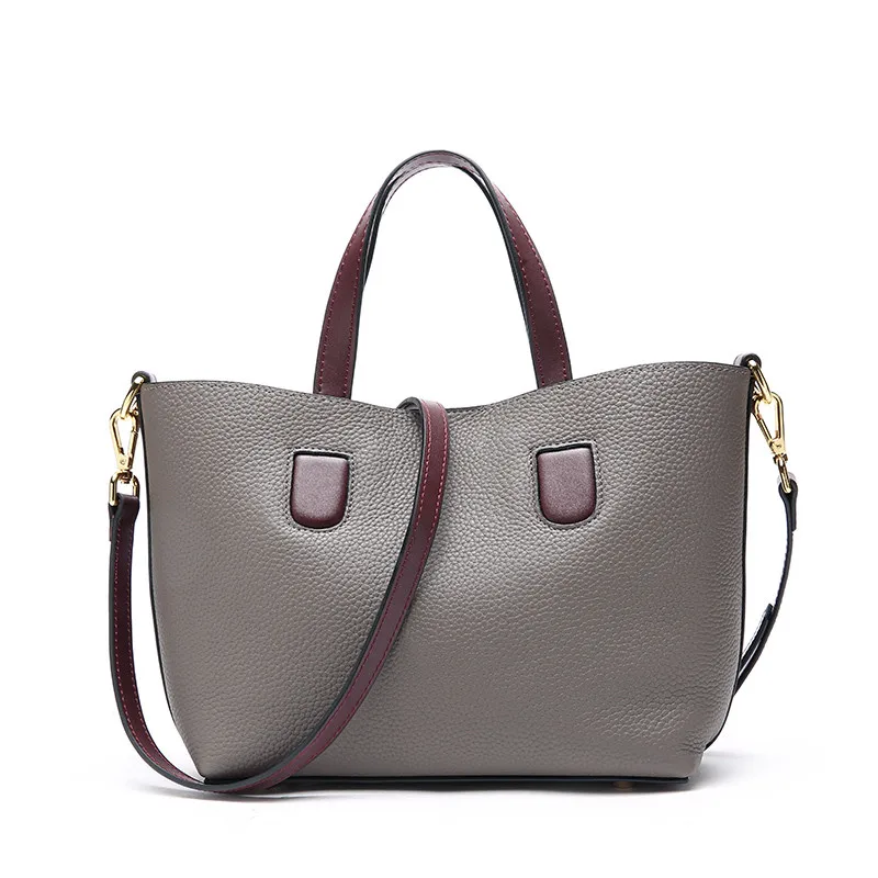 

Top Layer Genuine Leather Women's Composite Bag Shoulder bag Crossbody Simple Soft Leisure Top-handle Bag