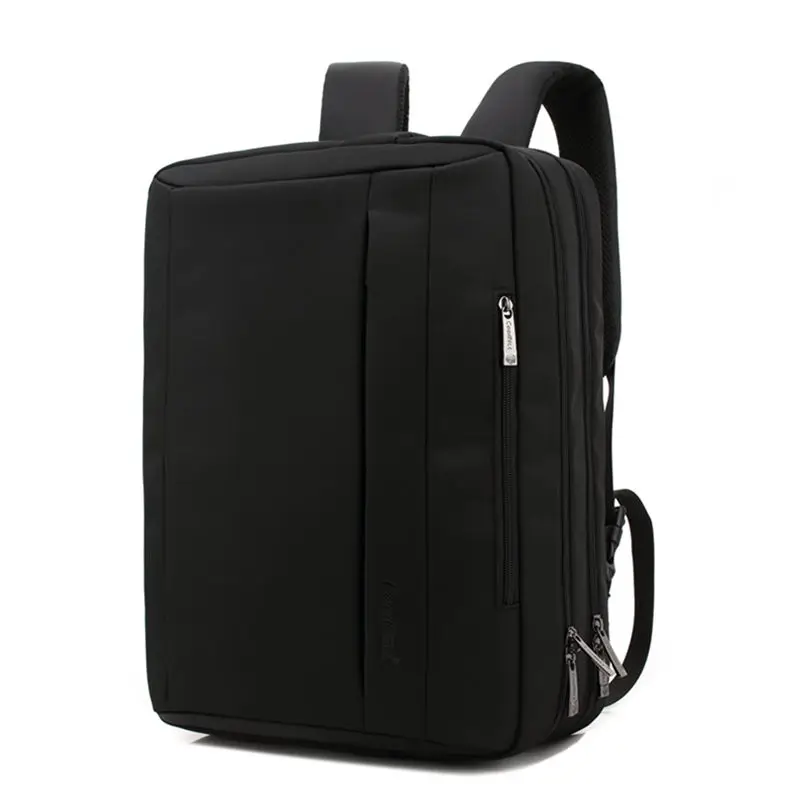 Для мужчин рюкзак для ноутбука 15 дюймов Рюкзак Нейлон Школьная Сумка для подростков мальчиков Тетрадь рюкзак Бизнес путешествия мода сумка - Цвет: Черный