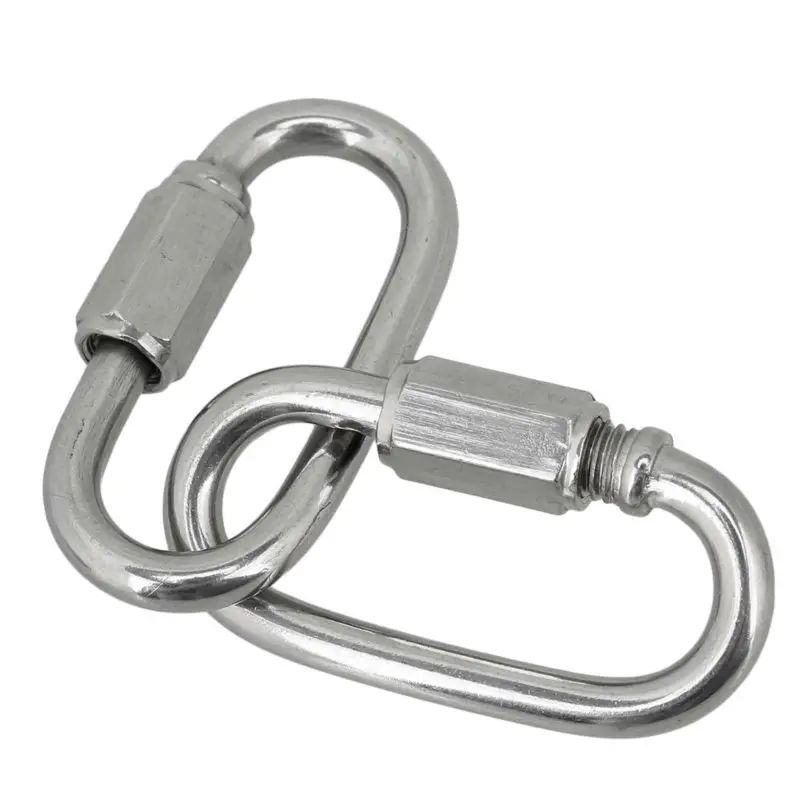 5pcs M12 Quick screw link Chain Fastener Hook Carabiner 304 Stainless