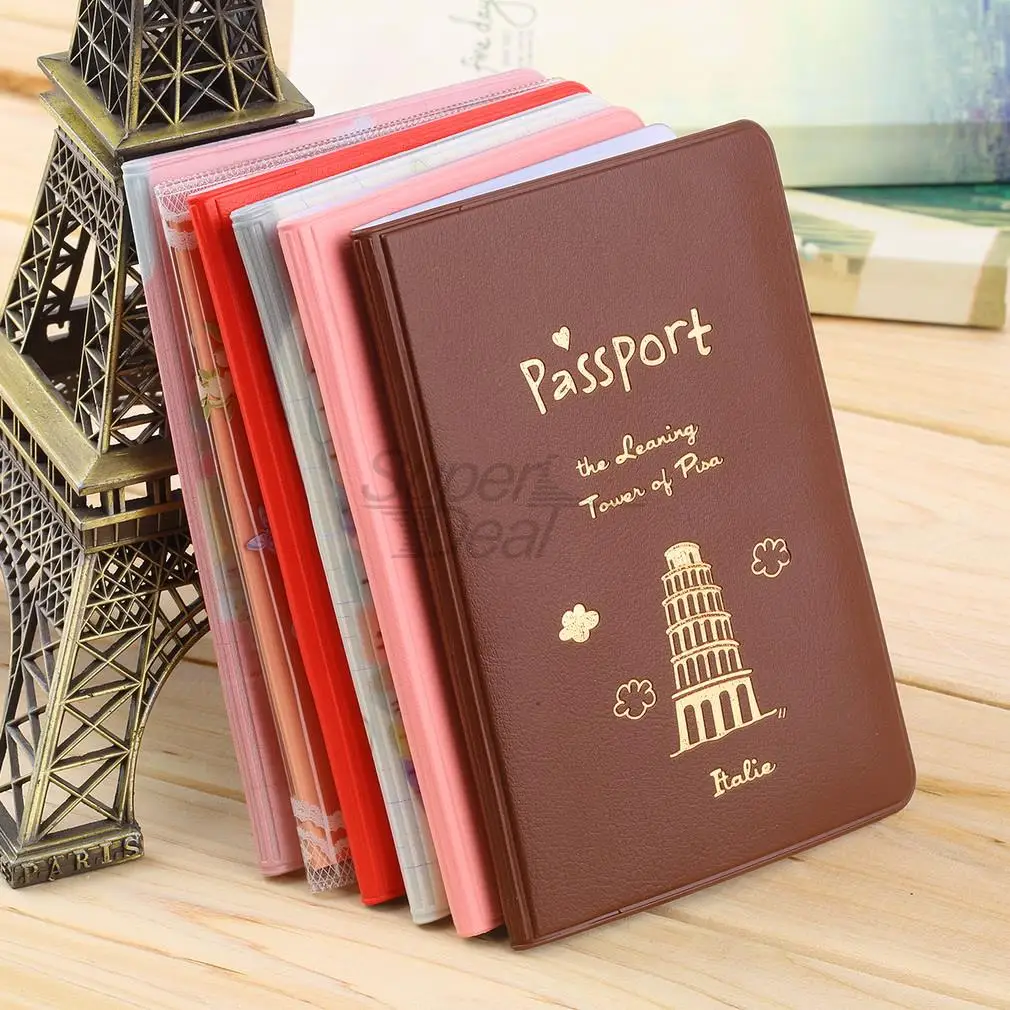 

PVC Passport Holder Cover Identity ID Credit Card Cover Bags Document Folder Travel Passport Bags Case