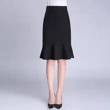 Мода, осенне-зимняя женская шерстяная юбка, Женская юбка с высокой талией, юбка русалки размера плюс, Повседневная Женская юбка, юбки, Saias SK269