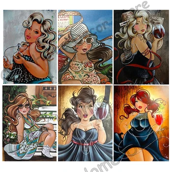 

Drill Resin Ribbon Mosaic 5D Diy Embroidery Diamond Painting Cartoon Ladies photo 3D Cross Stitch Kits room decoration stickers