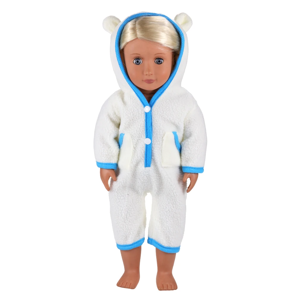 

Doll Jumpsuit Fit 43cm Baby Newborn Doll Clothes Set 1/6 Accessories For 18 inch American Girl Our Generation Doll Baby Reborn