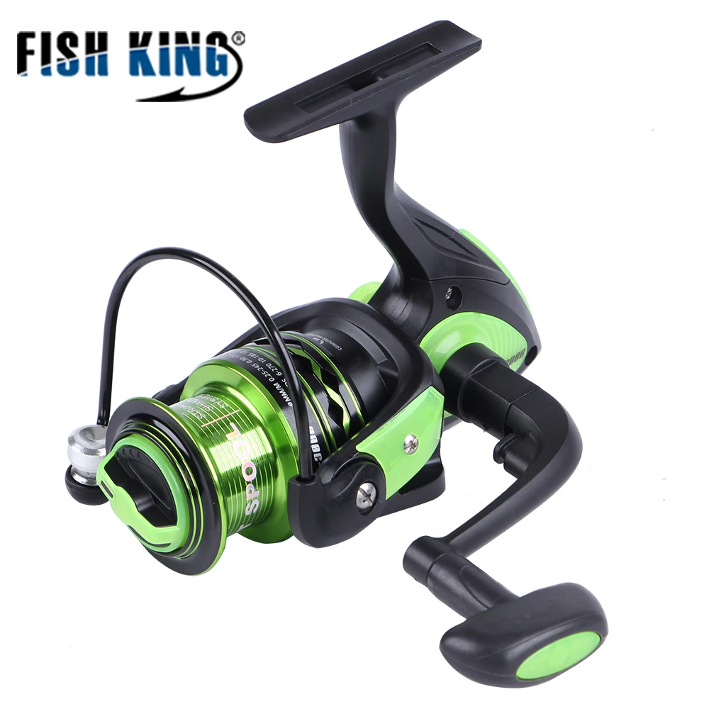 

FISH KING GreenLight 5.1:1 Spinning Reel 3+1 BBs 3000/4000/5000/6000 Freshwater Carp Fishing Wheel Full Metal Spinning Wheel