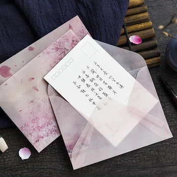 

3pcs Vintage Flower Paper Envelope with 4 Sealing Stickers Papelaria School Stationery Wedding Letter Invitation Postcards Cover
