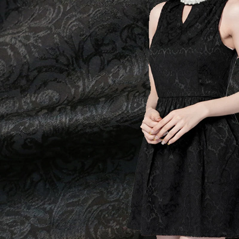 Плотная полиэфирная хлопковая 3D жаккардовая ткань для пальто