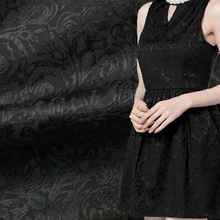 Плотная полиэфирная хлопковая 3D жаккардовая ткань для пальто