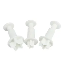 3 шт Торт Форма для вырезания 3 шт звезда или Сердце Торт помадка форма для приготовления изделий из сахара Плунжер печенье инструмент Горячая дропшиппинг R30