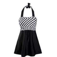 Полосатые шорты с бретелькой через шею, летние бандо из двух частей, большой размер, открытая спина, винтажный мягкий танкини, женский купальный костюм, бикини