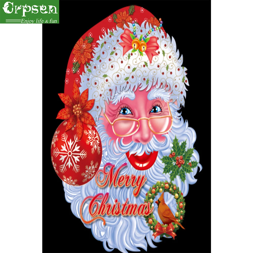 

Full Diamond Painting 5D DIY Embroidery Square Drill Christmas Santa Clues Deer Decor Crafts&Sewing Needlework Cross Stitch