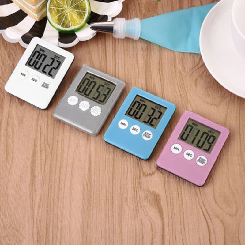Large Digital LCD Kitchen Cooking Timer Count-Down Up Clock Alarm Magnetic Kitchen Count Timer