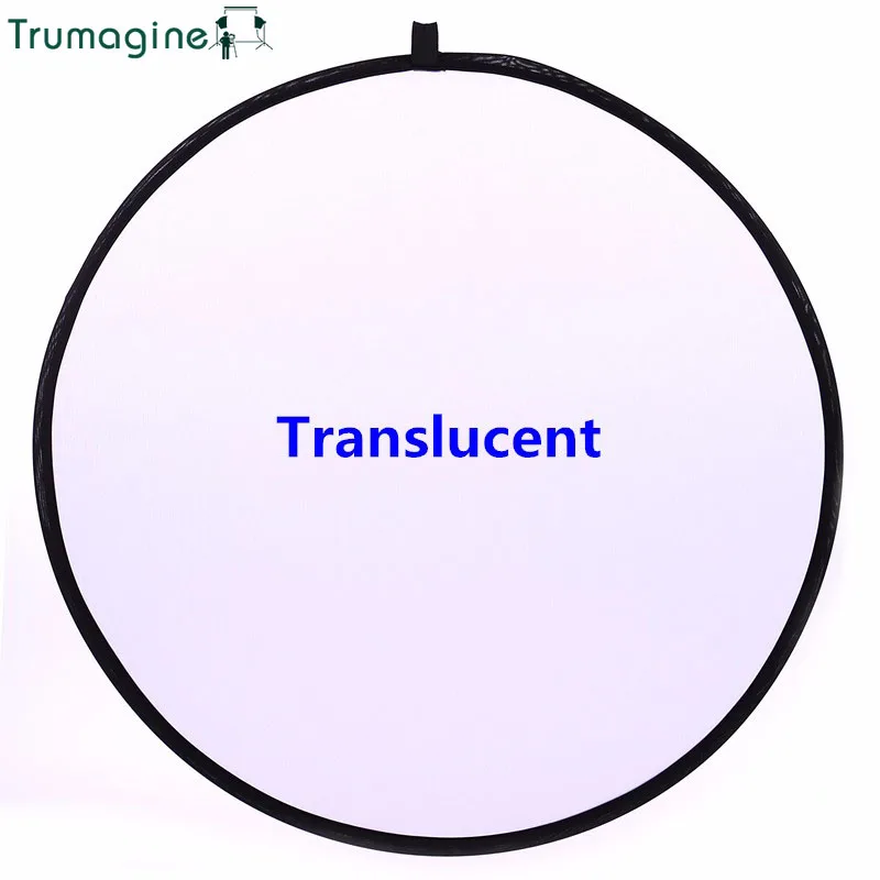 

80CM/32'' Portable Collapsible Photography Reflector Round Transparent Disc Light Reflector For Photo Studio Camera