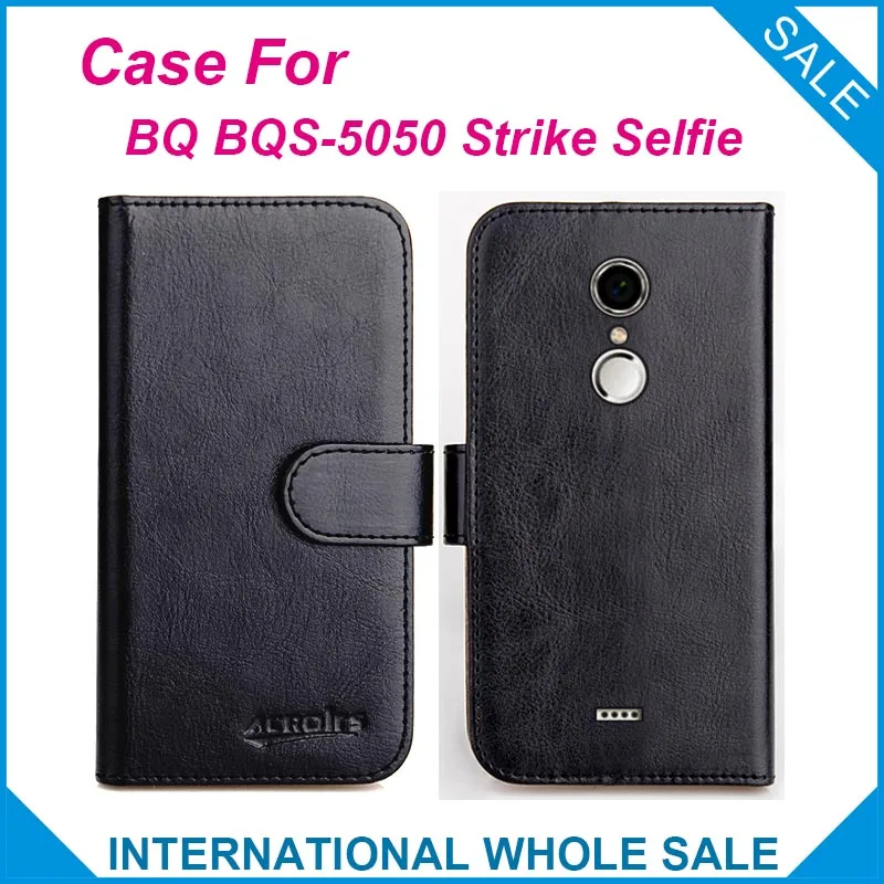 Лидер продаж 6 цветов! 2017 BQS-5050 Strike Selfie BQ чехол высококачественный кожаный