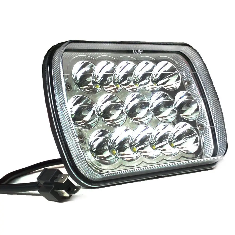 

2PC 5X7 7X6 Sealed Beam LED Headlight Replacement for Jeep Cherokee XJ Trucks