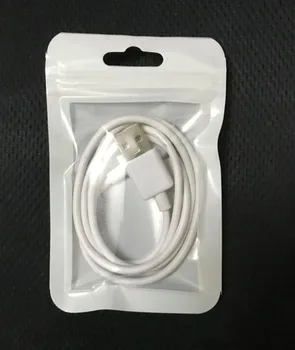 

New 7.5*12cm Thicker Plastic Package zipper Bag for 1M 8PIN 5PIN USB CABLE Card Reader Digital Gadgets Phone Accessories pouch