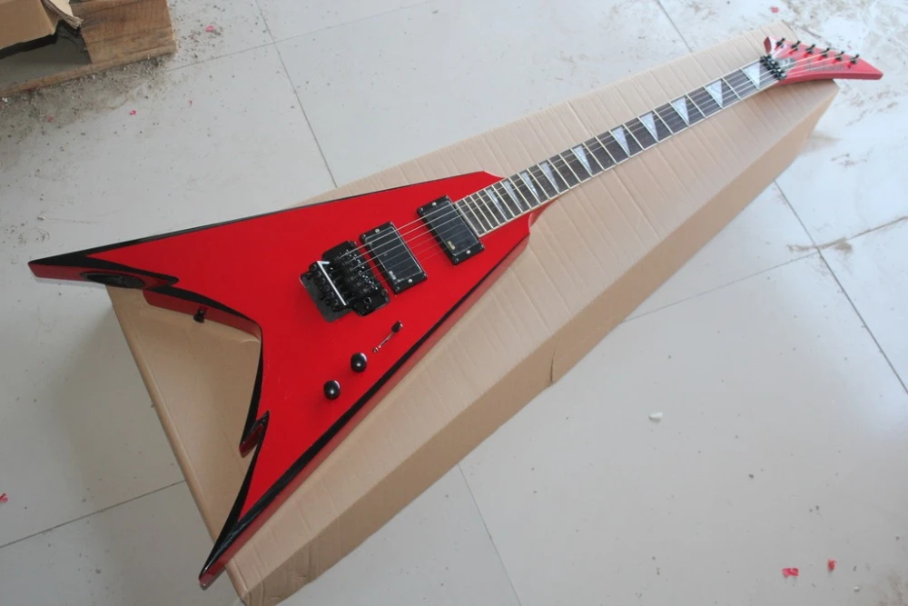 Red With Black Bevels Jackson Phil Demmel Signature Demmelition Pro King V Electric Guitar Jackson Guitar Guitar Tricks Guitar Handguitar Kit Aliexpress