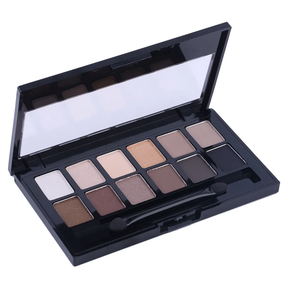 

High Quality Pro Cosmetic Matte Eye Shadow 12 Colors Make Up Set Nudes Naked Pallete Eyeshadow Palette Brighten