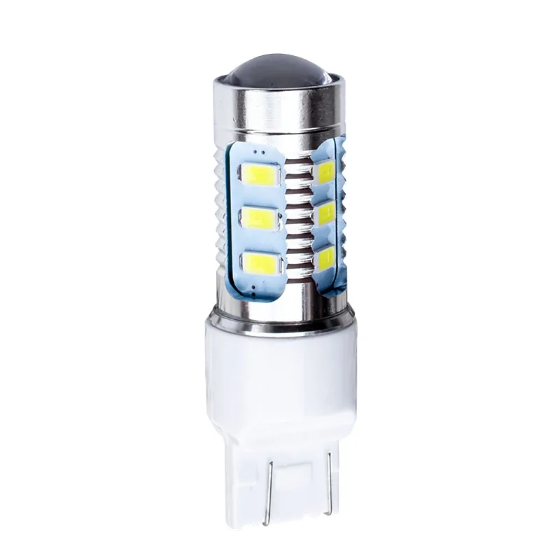 2 шт. T20 7443 7515 W21/5 W 15 W SMD 5630 5730 светодиодный автомобиль хвост лампы 21/5 Вт стоп-сигналы Авто Противотуманные огни поворотники белый цвет красный, желтый 12V