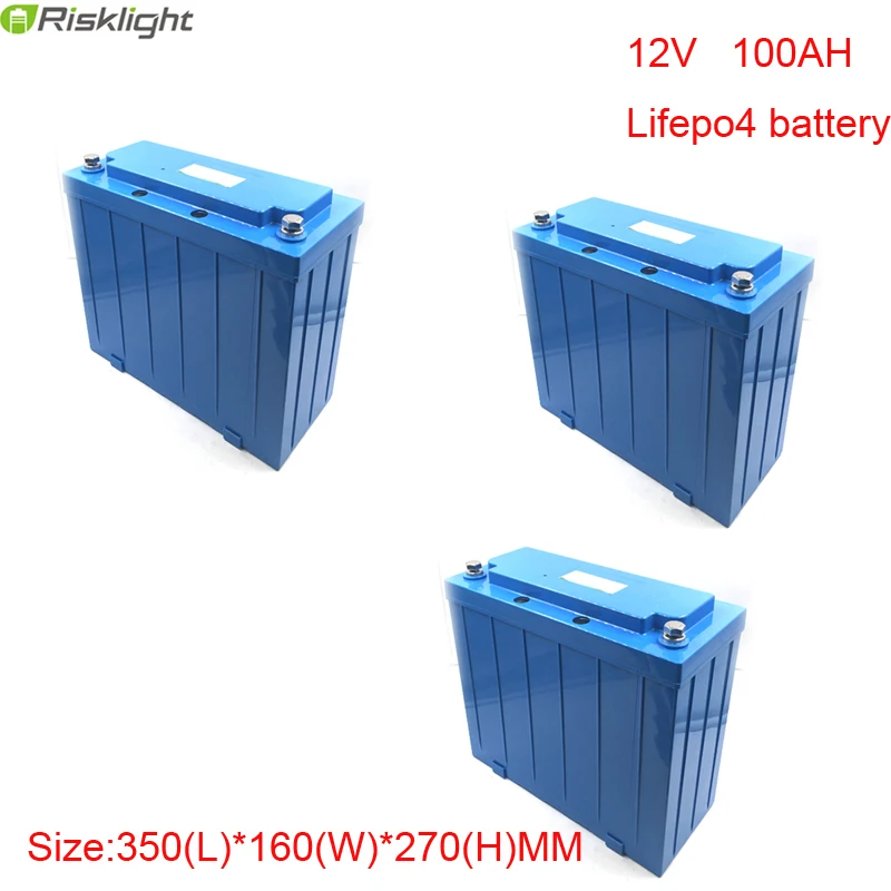 

3pcs/lot 12 volt Litium Ion Battery 12v 100ah Lifepo4 Battery Pack For Robots,EV,Solar System