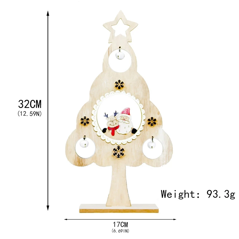 Рождественская деревянная креативная настольная Маленькая Рождественская елка мини-украшения деревянный блок рождественские украшения для дома