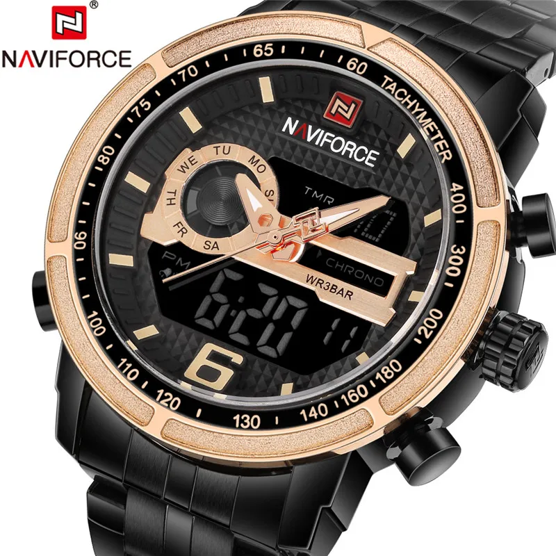 

Mens Watches Top Brand Luxury Military Army Stainless Steel Analog LED Quartz Male Clock Men Watch Digital Sport Watch Wrist