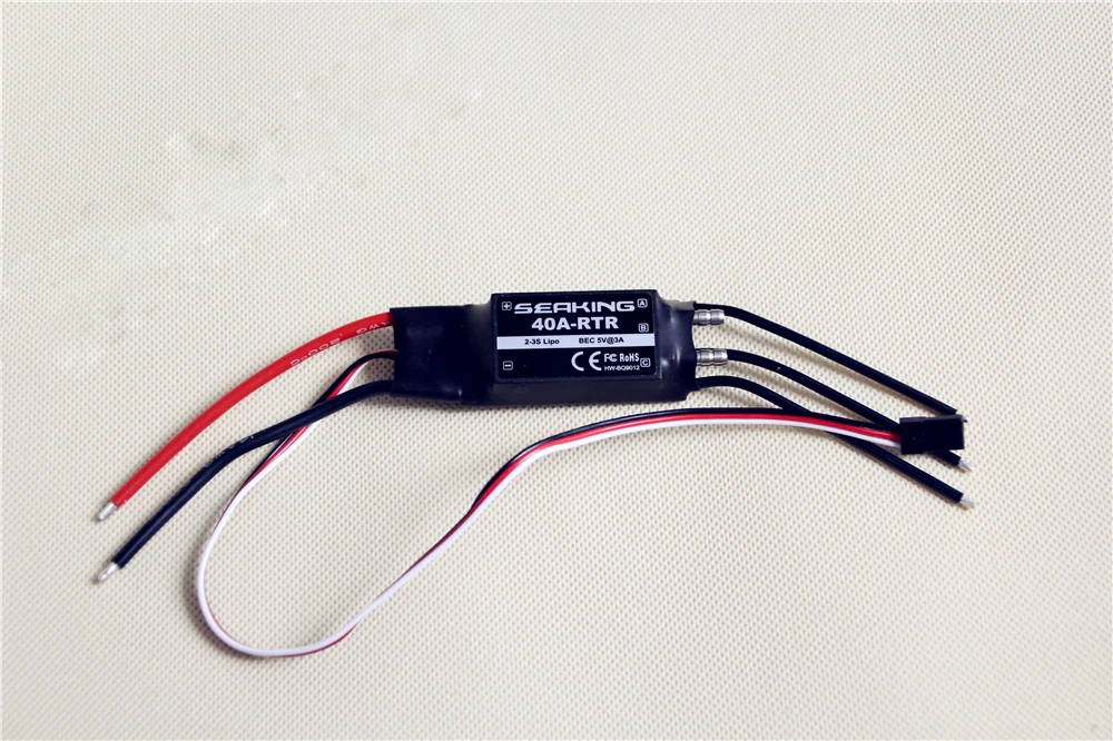 

Hobbywing Seaking 40A Water Cooling ESC Dual Way ESC Electric Speed Controller for Mini Mono Boat RC Models Spare Parts