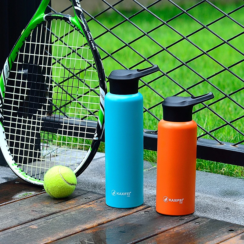 

750ml Big Capacity Sports Thermos Flask Water Bottle for Hot/Cold Drink Vacuum Cup with Portable Handgrip