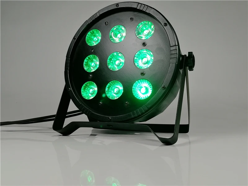 8 шт./9x12 Вт led par Светильник rgbw 4в1 плоский dmx dj вечерние красящий светильник|led lights
